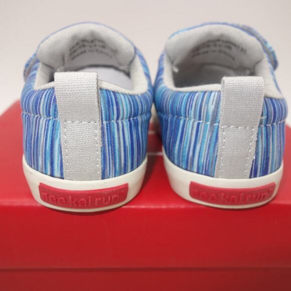 New See Kai Run Wyatt Blue Jersey Machine Washable Shoes Baby Toddler 4 - Picture 6 of 9